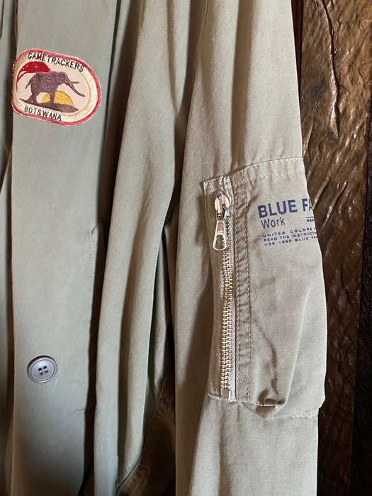 Benetton Jacket Pilot style Botswana,size 54,more XL,olive-green,very good cond.