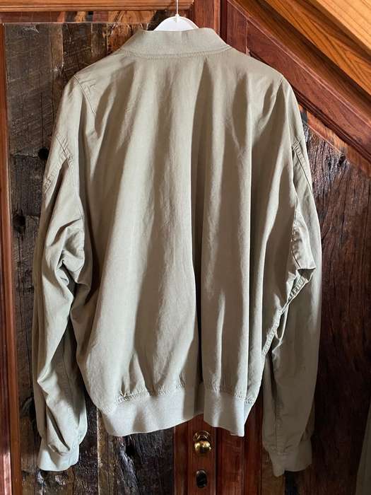 Benetton Jacket Pilot style Botswana,size 54,more XL,olive-green,very good cond.