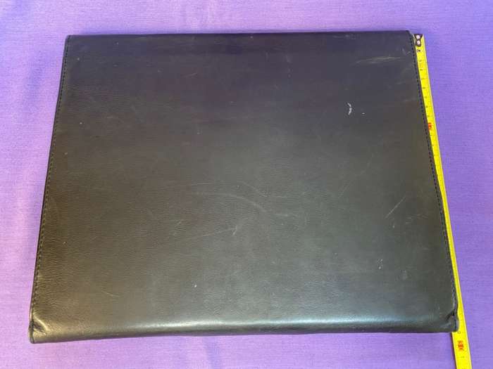 Krause Genuine Leather A4 Document Folder, Black , used from Germany collectors item