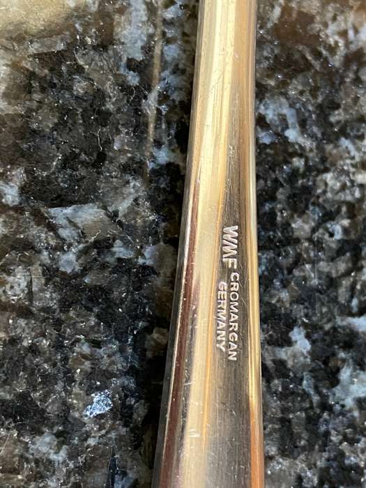 WMF Cromargan Lot: Soup Ladle & Potato Spoon, vintage,