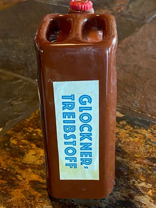 Empty Old Karnten Gebirgs-Enzian, Glockner,Porcelaine canister ,vintage, Bar Item, Collectors Item