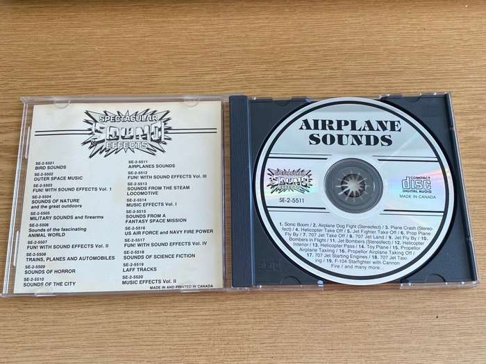 Airplane Sounds (cd) vintage, collectors item from the  vintage, collectors item