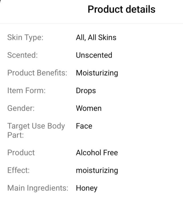Bee venom and Honey facial serum