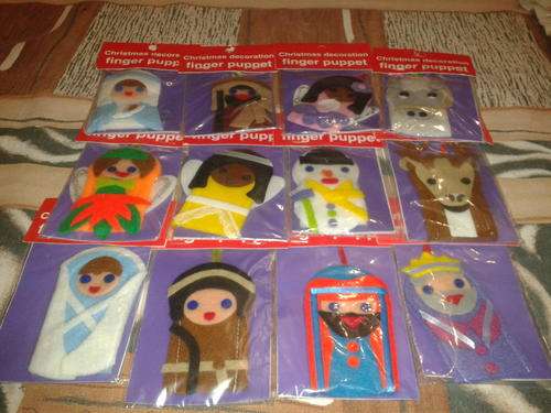 CHRISTMAS DECORATION FINGER PUPPETS