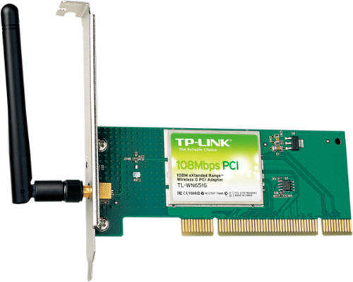 TP-LINK - TL-WN651G 108Mbps Wireless Super G PCI Adapter