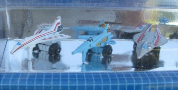 AN ORIGINAL 1988 SEALED PACK OF 5 AIRCRAFT SCALE MINIATURES BY MICRO MACHINES "GALOOB"...RARELY SEEN