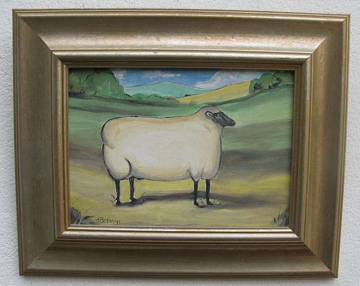 AN ORIGINAL OIL / ACRYLIC ON BOARD BY SOUTH AFRICAN ARTIST HANNES BORMAN !! LOVELY FRAME !!