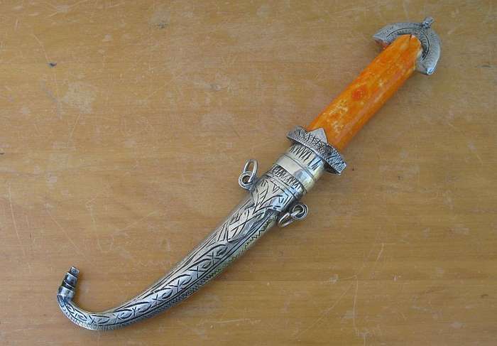 AWESOME FIND !! AN INTERESTING TURKISH STYLE DAGGER WITH SHEATH...WOW !!