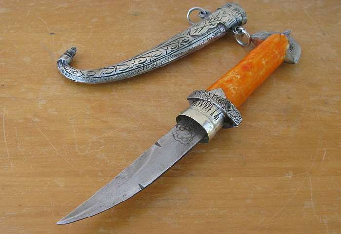 AWESOME FIND !! AN INTERESTING TURKISH STYLE DAGGER WITH SHEATH...WOW !!