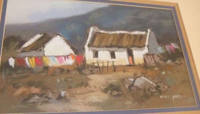 An original pastel by well known SA artist Marc Poisson