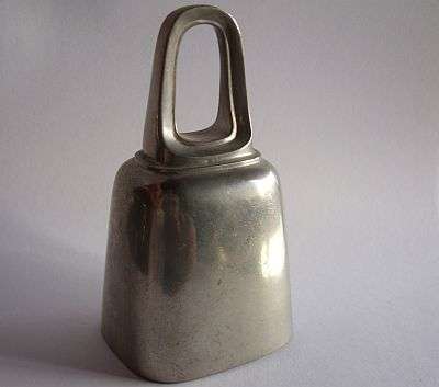 COLLECTABLE - PEWTER BELL BY DANISH DESIGNER JUST ANDERSEN