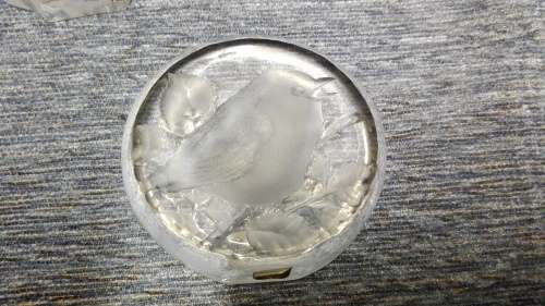 2 Signed Mats Jonnasson Studio Glass Paperweights