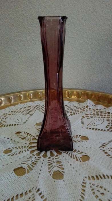 Purple glass vase