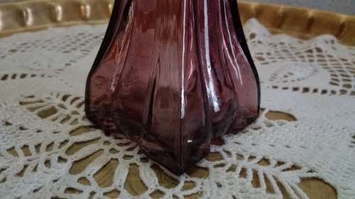 Purple glass vase