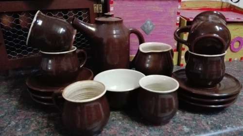 Ceramic coffee set