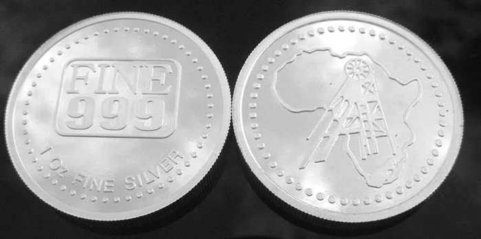 1oz .999 fine silver round by www.fine999.com