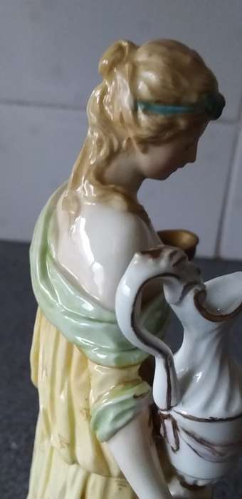 Rare Antique 19thc Berlin KPM Porcelain Figurine Of A Goddess