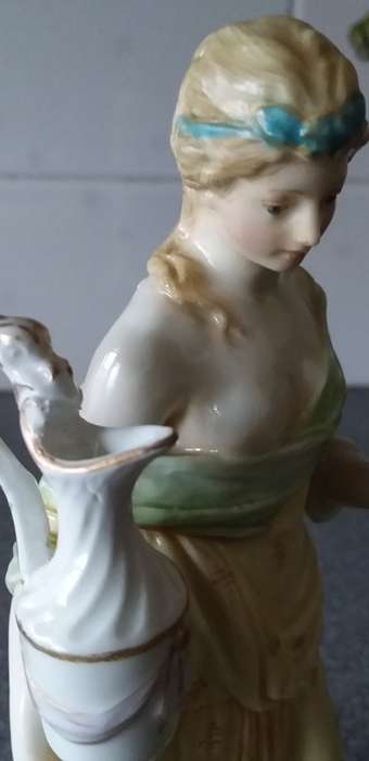 Rare Antique 19thc Berlin KPM Porcelain Figurine Of A Goddess