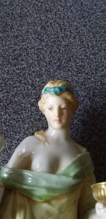Rare Antique 19thc Berlin KPM Porcelain Figurine Of A Goddess