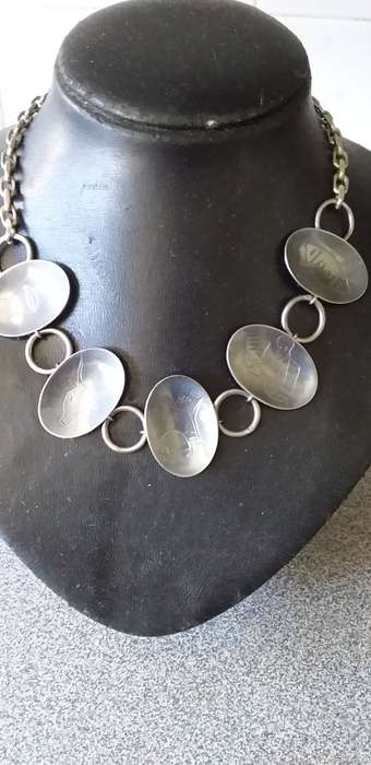 Vintage Birger Haglund Sterling Silver Necklace - (54.7g)