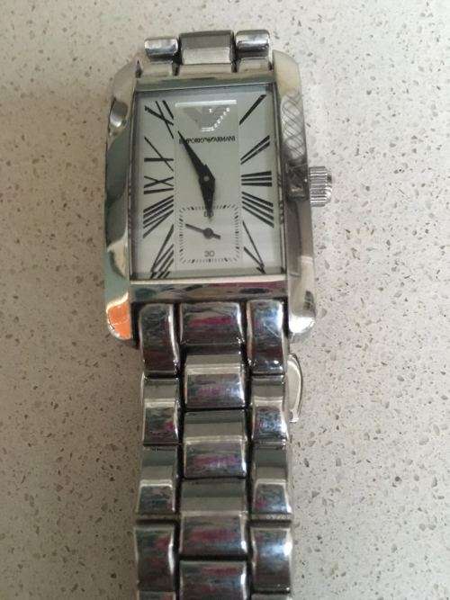 Emporio Armani Watch Silver Metal