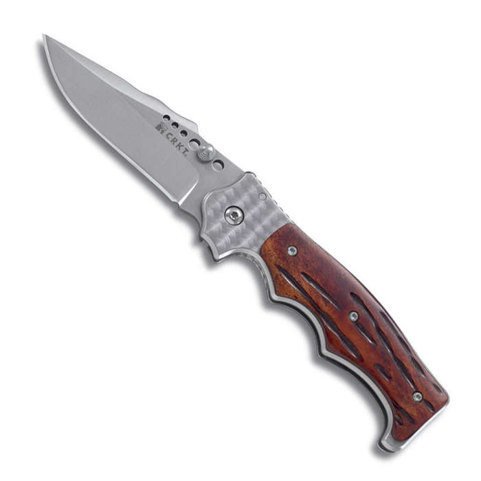 CRKT 7080J, Crawford Natural 2 Bone Handle OutBurst Razor Sharp Edge