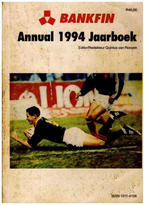 1994 SA Rugby Annual.