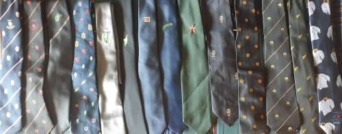 14 Provincal Rugby Ties. See description below