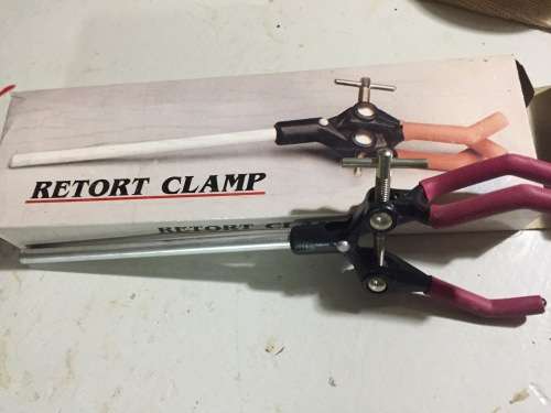Retort clamp for test tubes