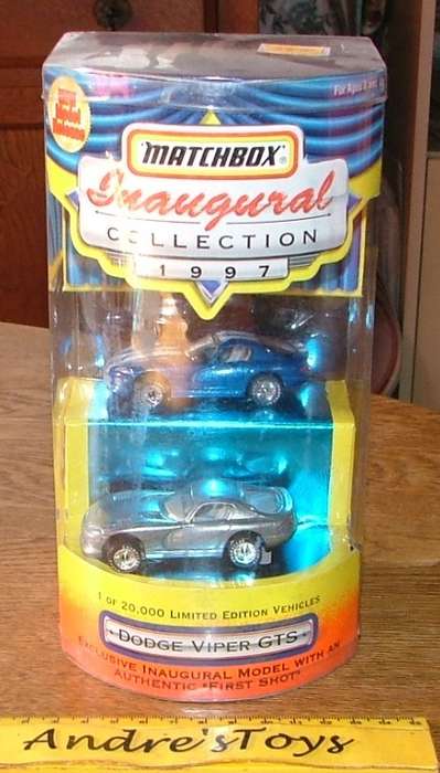 MATCHBOX INAUGURAL COLLECTION 1997 DODGE VIPER GTS ~  Mint in Pack