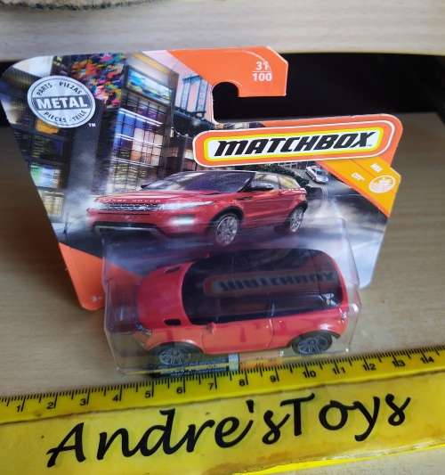 2019 Matchbox ~ 31/100 '2014 Range Rover Evoque ~ Mint on Short card