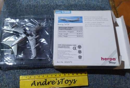 Herpa ~ 1:500 Scale ~ Diecast Air Namibia ~ Boeing 747SP Etosha V5-SPF