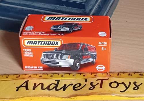 2020 Matchbox ~ Grab Box ~ 66/100 ~ Nissan NV Van ~ Mint in sealed box