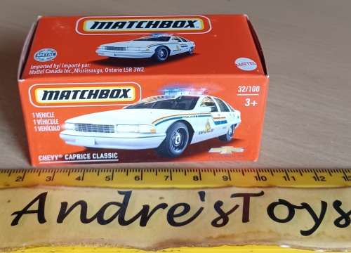 2020 Matchbox ~ Grab Box ~ 32/100 ~ Chevy Caprice Classic ~ Mint in sealed box