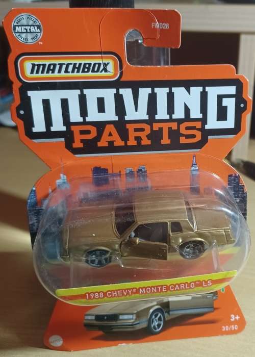 2021 Matchbox ~ Moving Parts ~30/50 1988 Chevy Monte Carlo LS ~ Mint on card