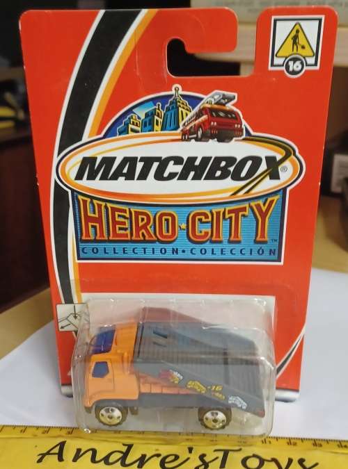 2002 Matchbox ~  #16 Car Carrier ~ Mint on Long Card