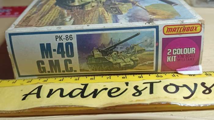 PK86 ~ Matchbox ~ Model Kit ~ M-40 G.M.C. ~ Vintage