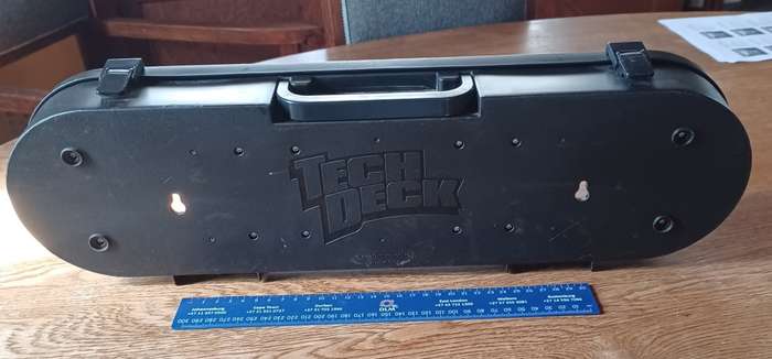 Teck Deck ~ used as a display case for carded Matchbox - can hold 5 cars (cars sold separately)