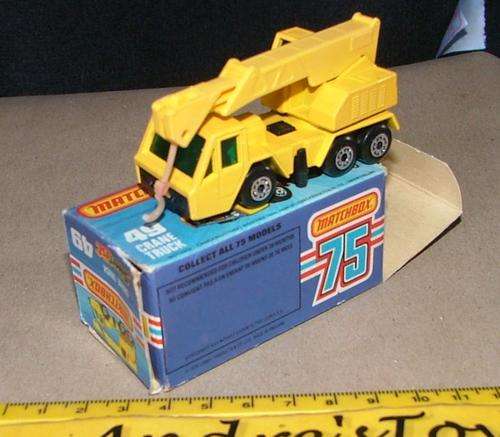 MATCHBOX #49E Crane Truck  ~  With a Original Box 1976