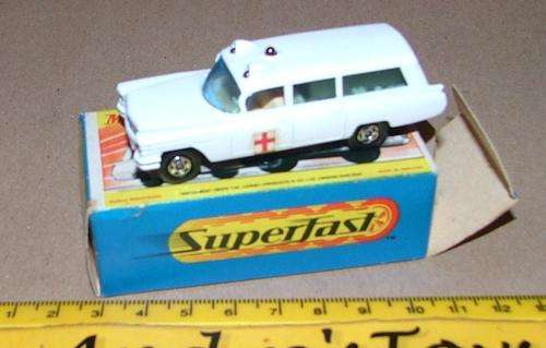 MATCHBOX #54 C Cadallac Ambulance ~  With a Original Box 1970