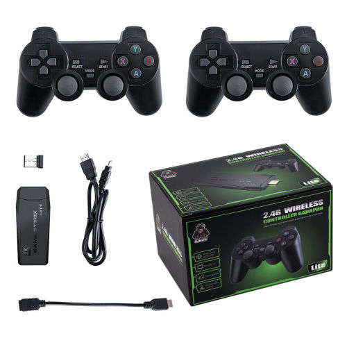 4K HDMI TV Game Stick Games Video Game Consoles 2 Wireless Gamepad