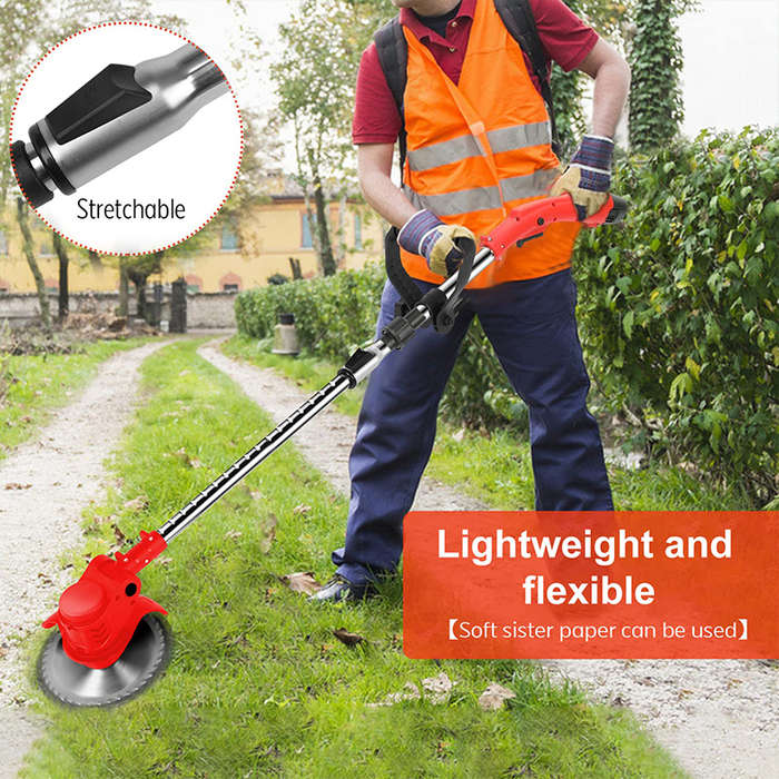 Cordless Lawn Mower Rechargeable Lawn Edger Height Adjustable Electric Lawn Trimmer
