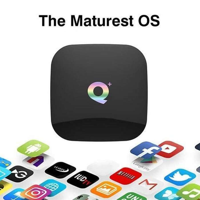 Q plus-Android TV set-top box WiFi smart TV box 4GB + 64GB network player