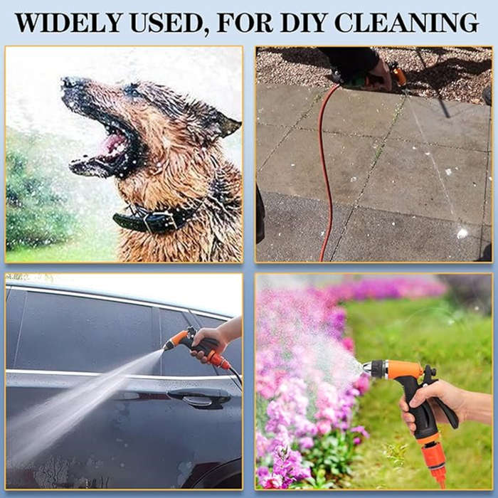 12V portable electric high pressure cleaning pump fast car wash multifunctional car wash gun