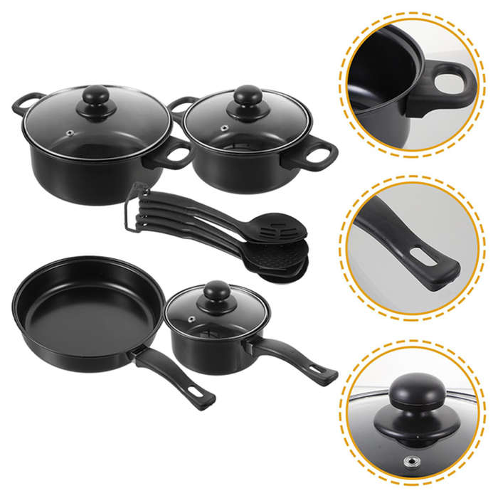 13-Piece Cookware Pots and Pans Set High Performance Non-Stick Cookware for Induction and Stovetops