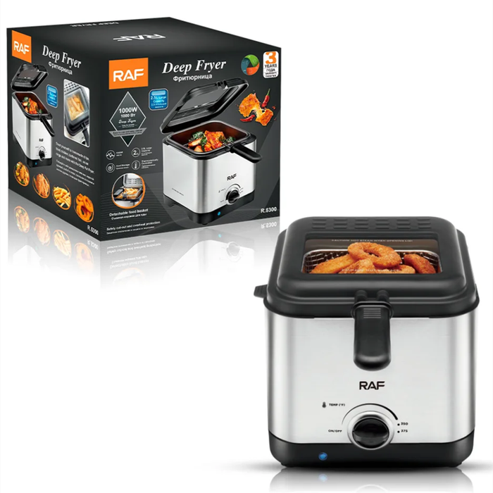 RAF Electric Deep Fryer Visible Stainless Steel Electric Deep Fryer for Fried Chicken