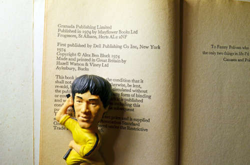 Legend of Bruce Lee  King of Kung Fu figurine VHS tape and Biography