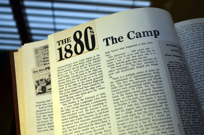 100 years in Johannesburg (The Star Like it was). Nicely bound coffee table book by Argus 1987