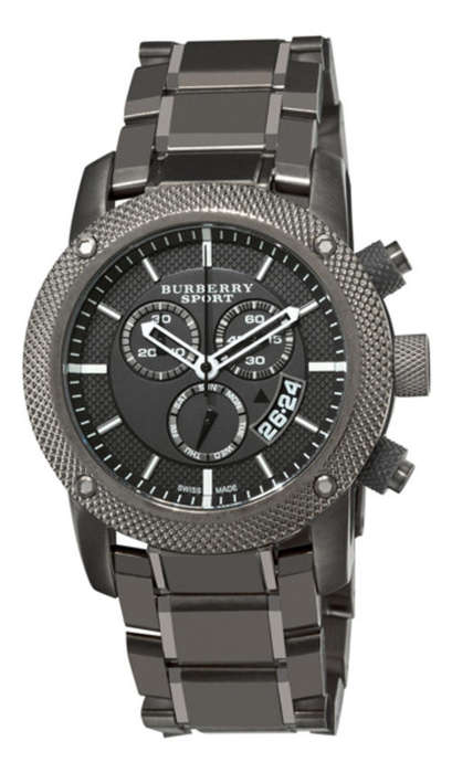 WOW STUNNING WATCH!!Burberry Chronograph W/ Box Papers etc**