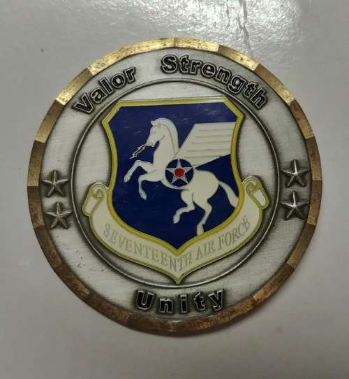 ## 17th Air Force Coin/Medallion - Presented by the Command Chief ** Diameter +/- 50mm ##